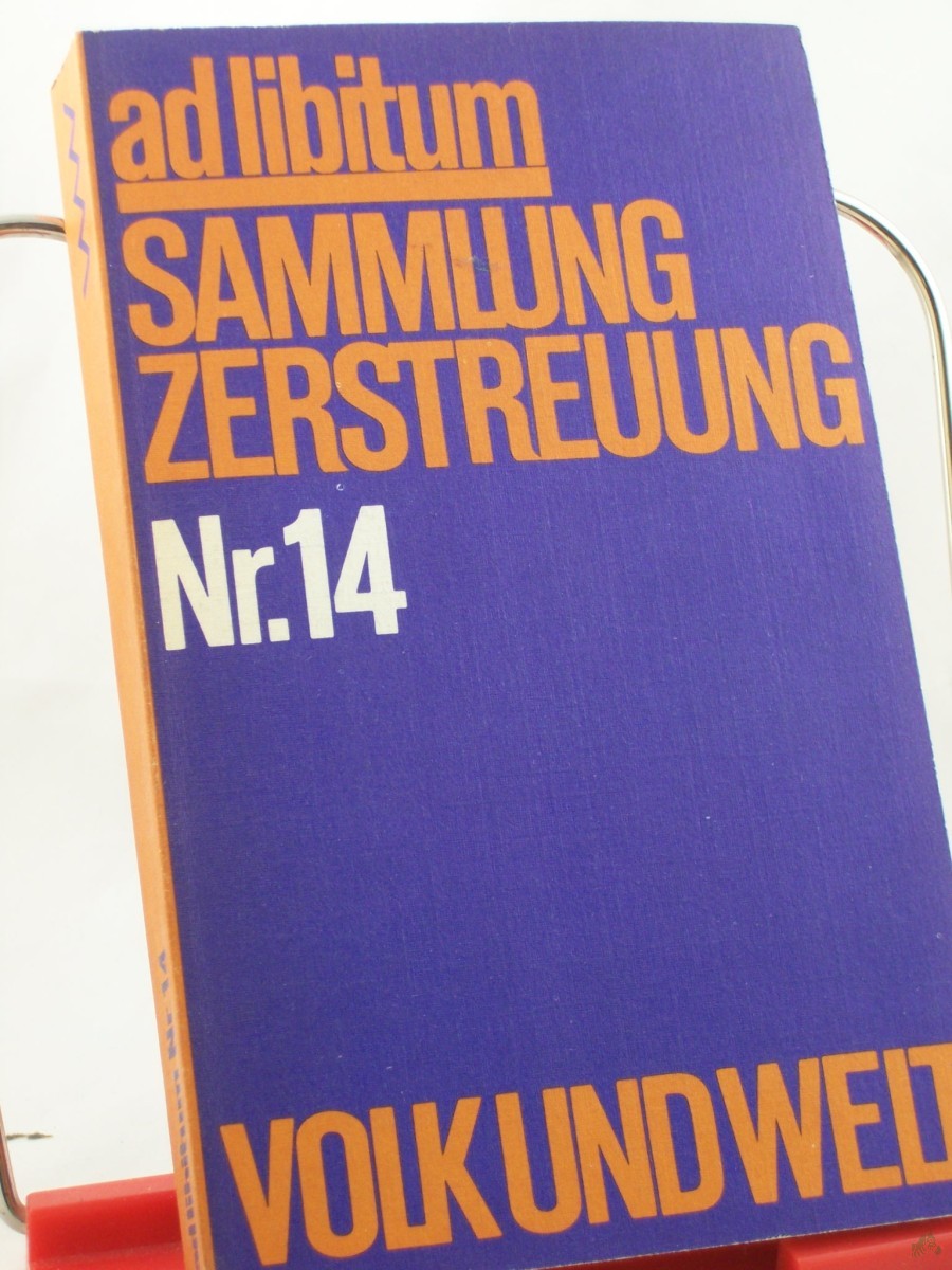 Artikelbild 1 des Artikels “Sammlung Zerstreuung, Nr. 14 “
