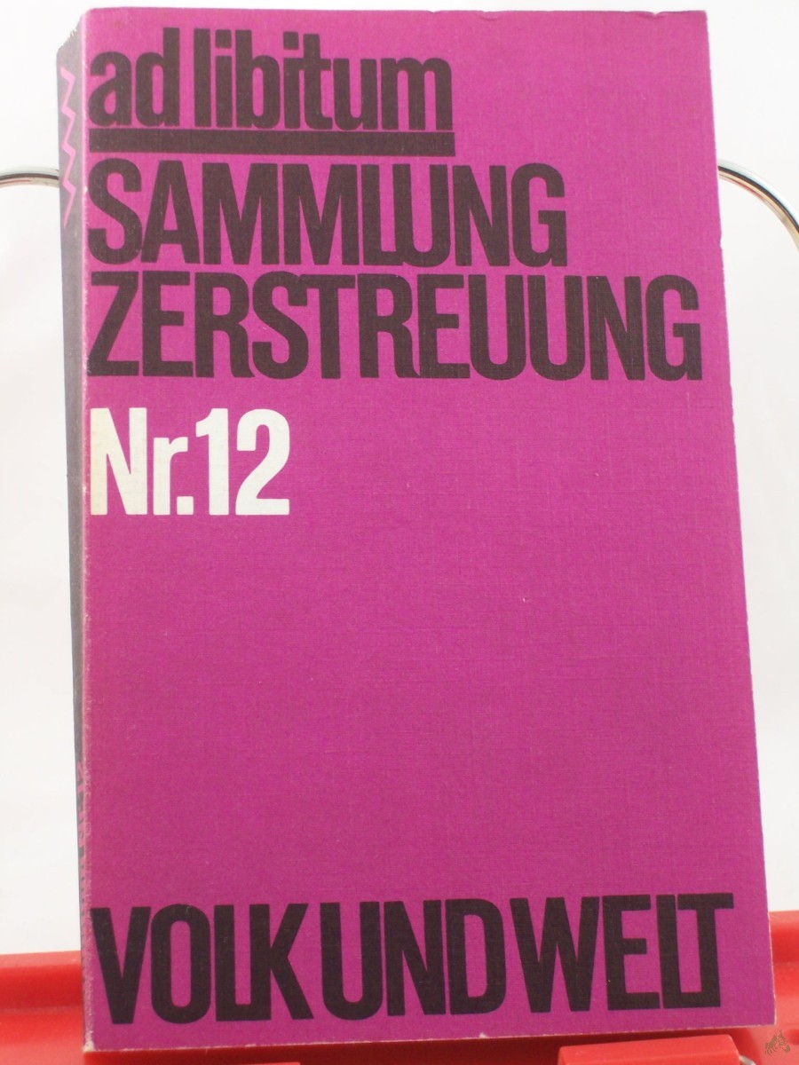 Artikelbild 1 des Artikels “Sammlung Zerstreung Nr. 12 “