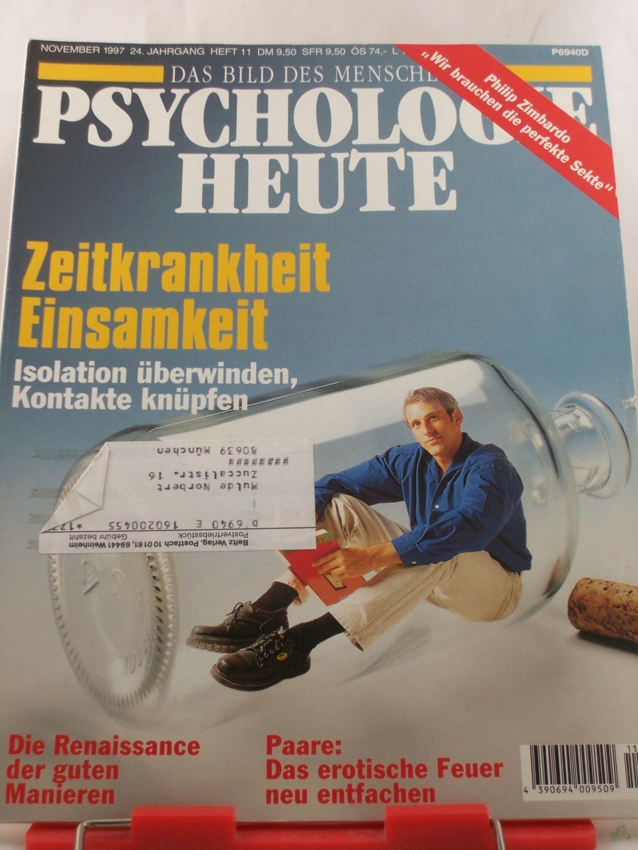 Product image 1 of the product “11/1997, Zeitkrankheit Einsamkeit, Isolation überwinden Kontakte knüpfen ”