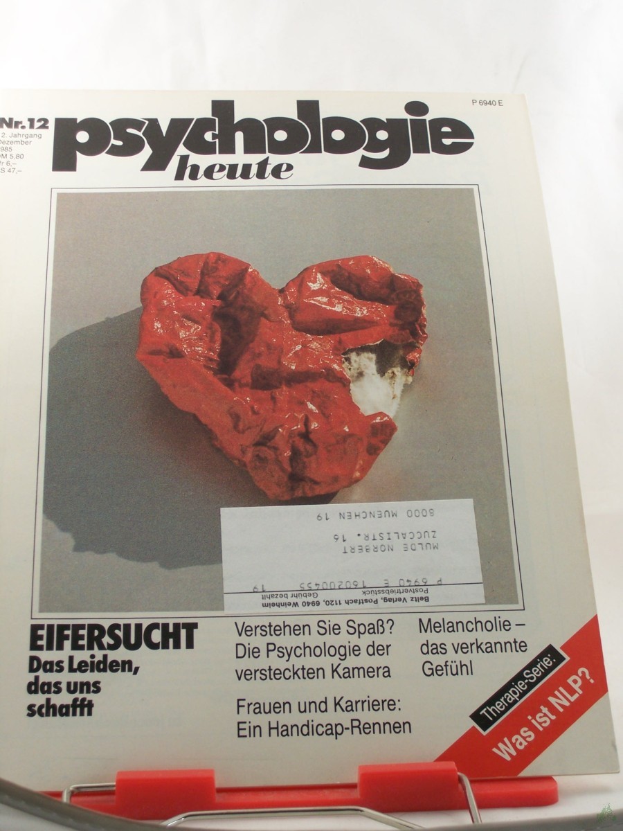 Product image 1 of the product “12/1985, Eifersucht das Leiden das uns schafft ”