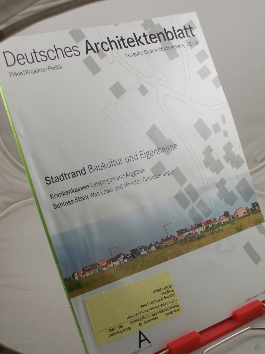 Product image 1 of the product “2/2009 Stadtrand Baukultur und Eigenheime ”