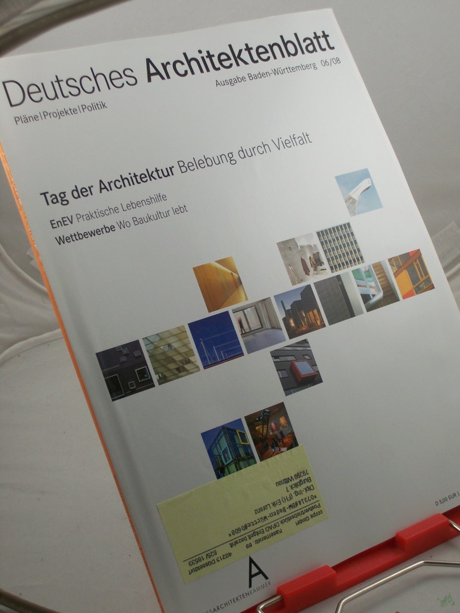 Product image 1 of the product “6/2008, Tag der Architektur Belebung durch Vielfalt ”