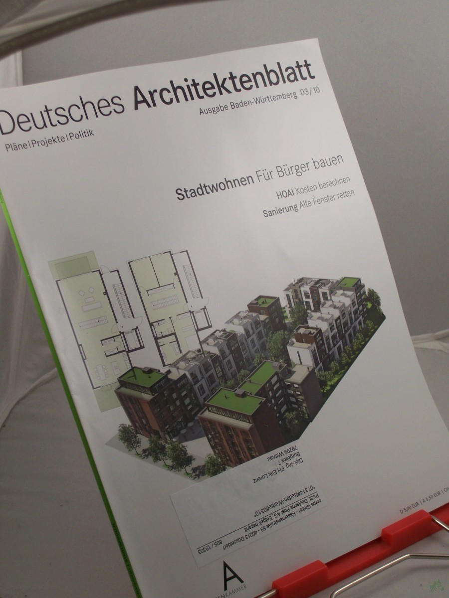 Product image 1 of the product “3/2010 Stadtwohnen für Bürger bauen ”