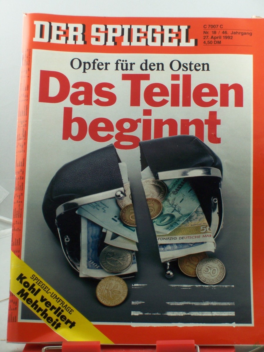 Artikelbild 1 des Artikels “18/1992, 27. April, Das Teilen beginnt, Opfer für den Osten “
