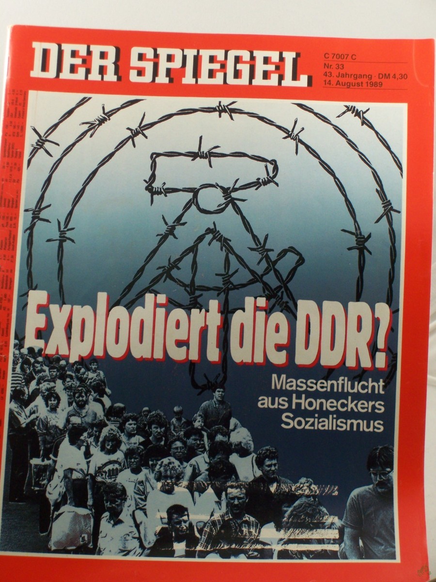 Artikelbild 1 des Artikels “33/1989, 14. August, Explodiert die DDR, Massenflucht aus Honeckers Sozialismus “