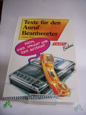 Artikelbild 1 des Artikels “Texte für den Anrufbeantworter / Günter Kunz “
