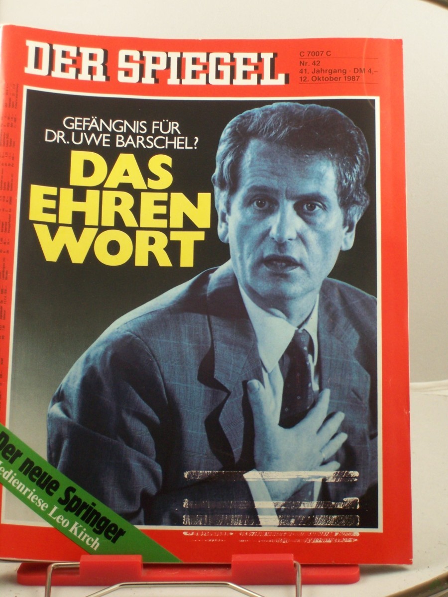 Product image 1 of the product “42/1987, 12. Oktober, Das Ehrenwort, Gefängnis für Barschel ”