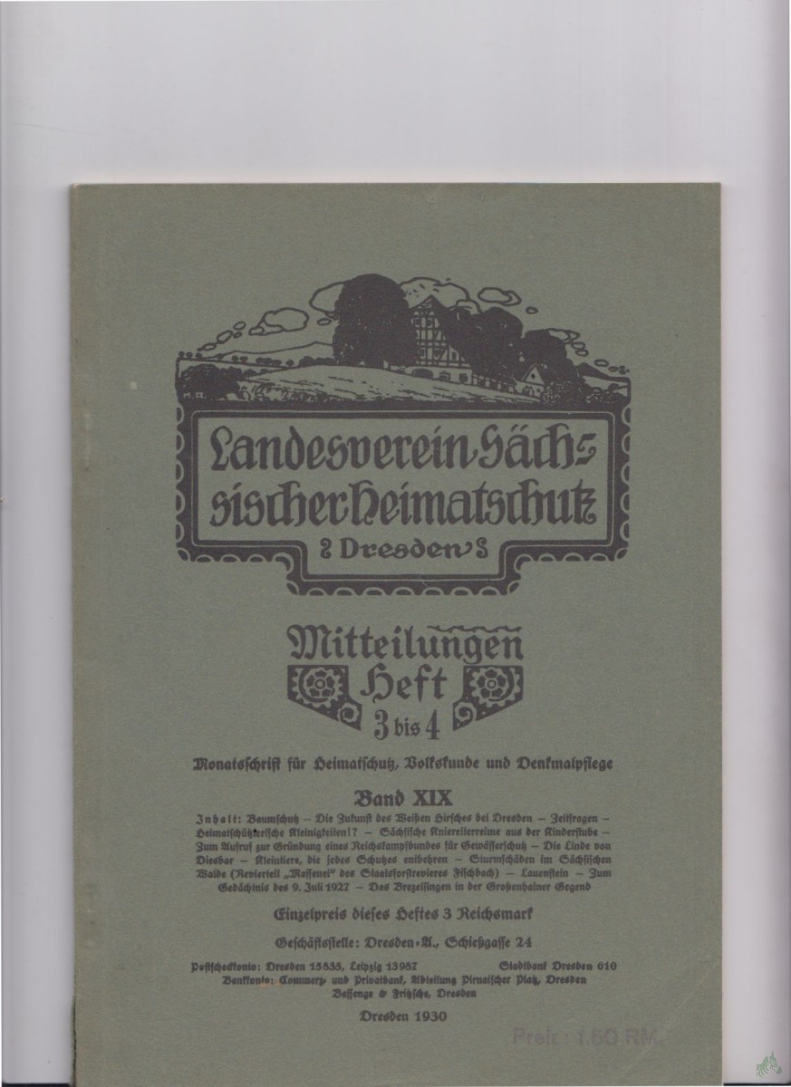 Product image 1 of the product “Mitteilungen Heft 3/4, Band XIX ”