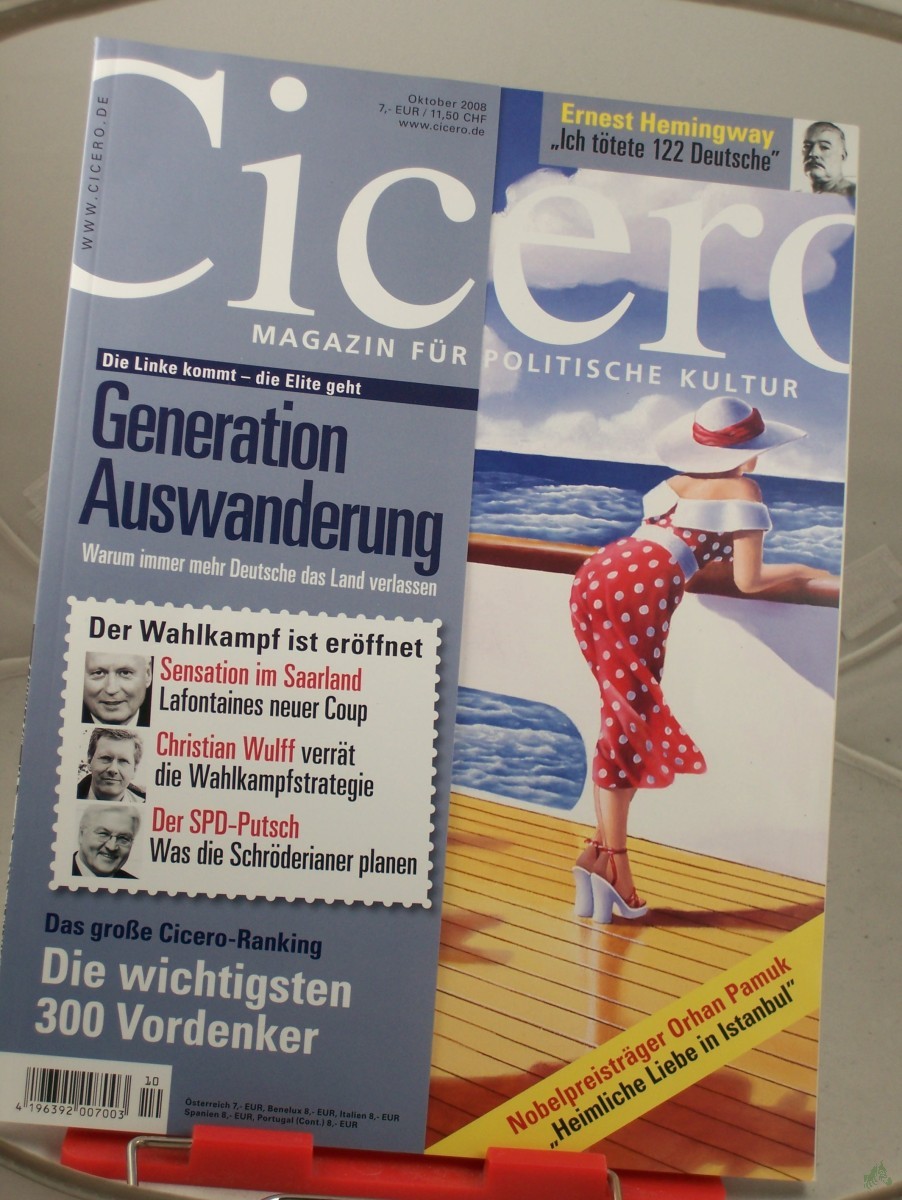 Artikelbild 1 des Artikels “10/2008, Generation Auswanderung “