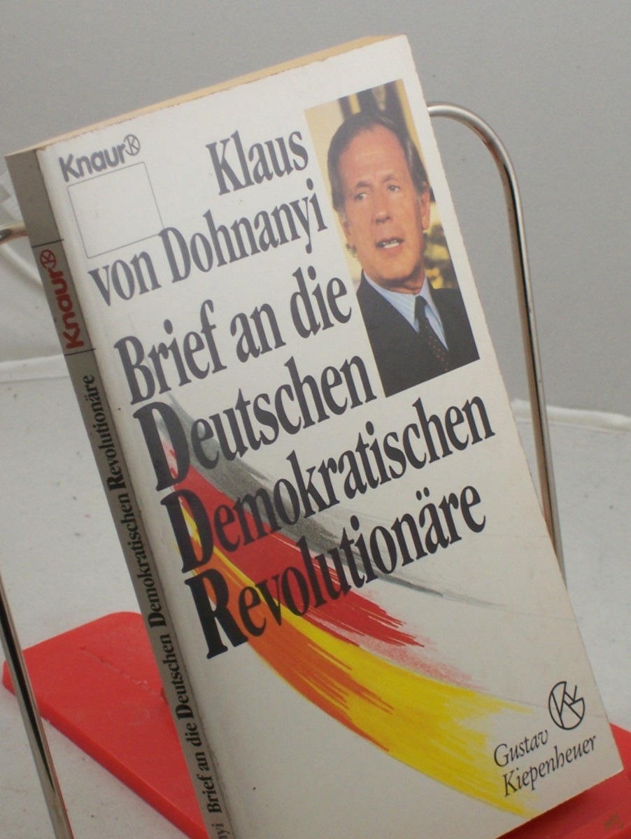 Artikelbild 1 des Artikels “Brief an die deutschen demokratischen Revolutionäre / Klaus von Dohnanyi “