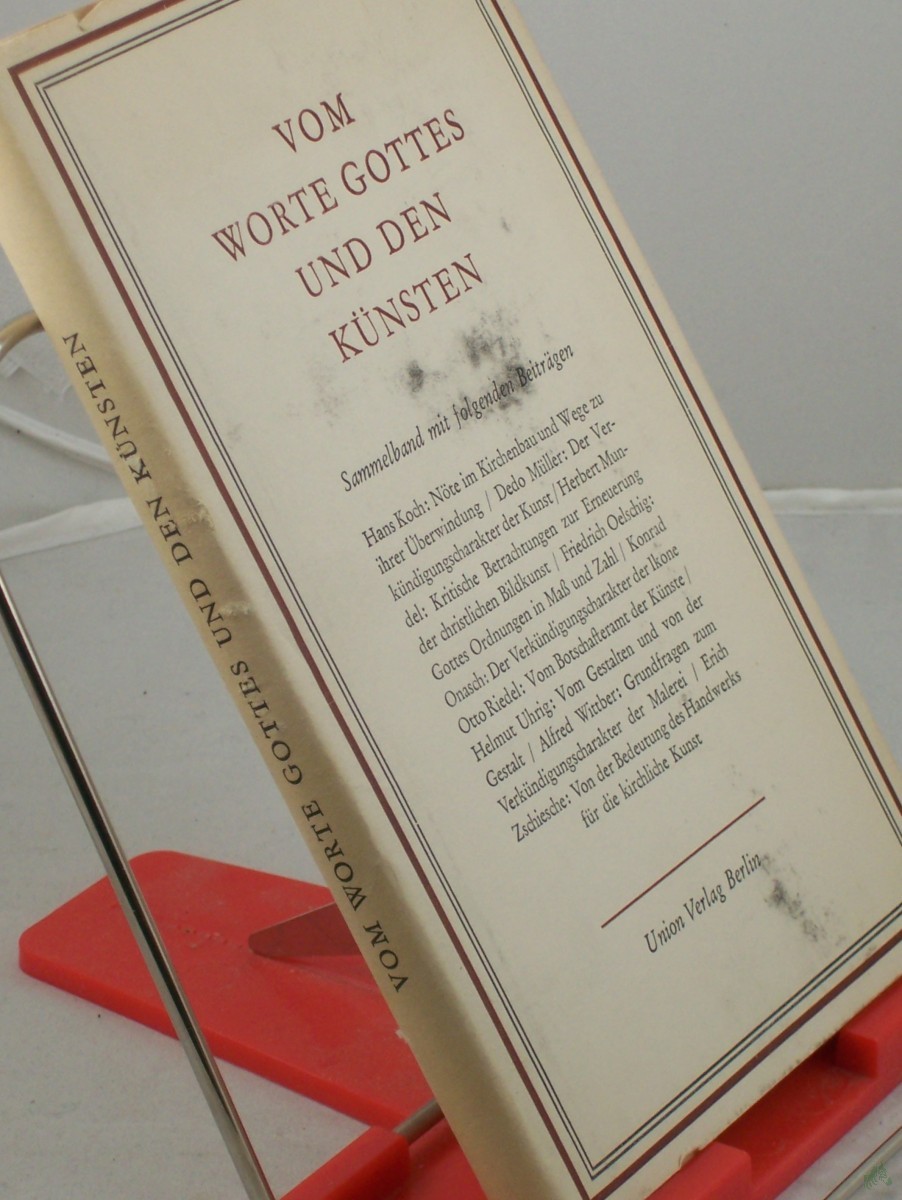 Artikelbild 1 des Artikels “Vom Worte Gottes und den Künsten / Hrsg. v. Otto Riedel “