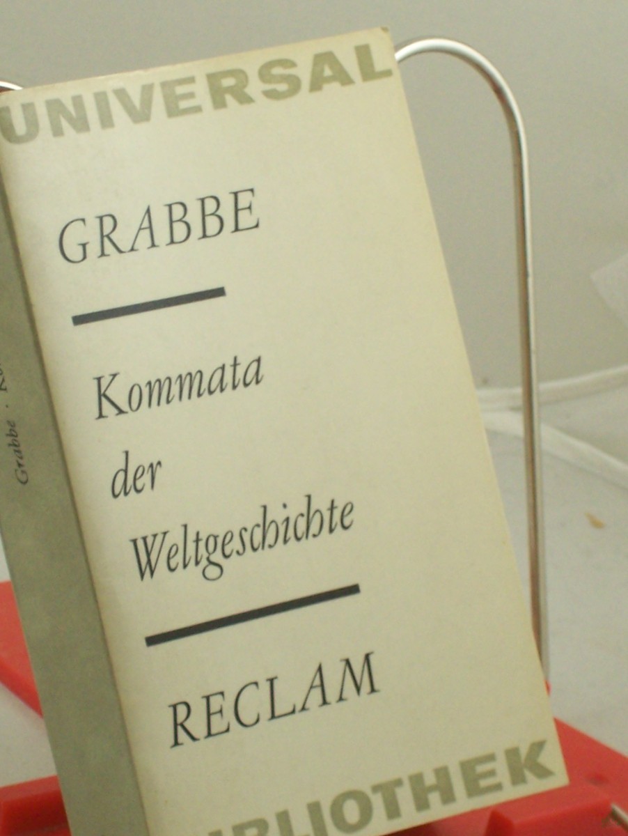 Artikelbild 1 des Artikels “Kommata der Weltgeschichte : Stücke / Christian Dietrich Grabbe “