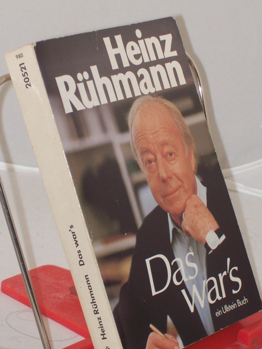 Artikelbild 1 des Artikels “Das war's : Erinnerungen / Heinz Rühmann “