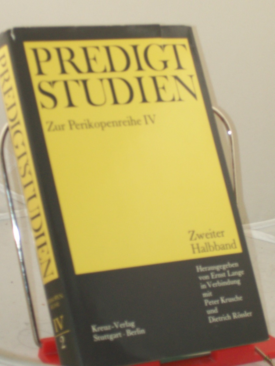 Artikelbild 1 des Artikels “Predigtstudien für das Kirchenjahr 1968/1969, Zur Perikopenreihe IV - Zweiter Halbband - Erster Band, “