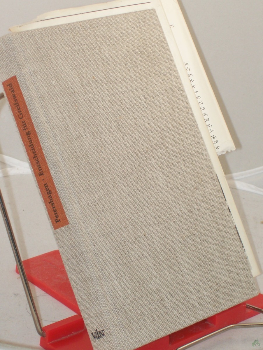Artikelbild 1 des Artikels “Entscheidung für Greifswald : Autobiographie / Angelika Petershagen. Mitarb.: Gunnar Müller-Waldeck “