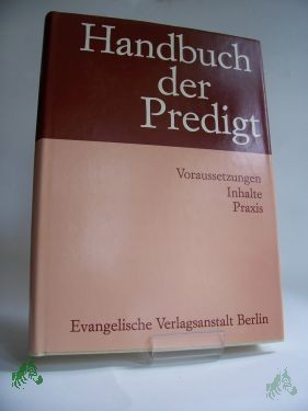 Product image 1 of the product “Handbuch der Predigt / bearb. von Karl-Heinrich Bieritz... ”