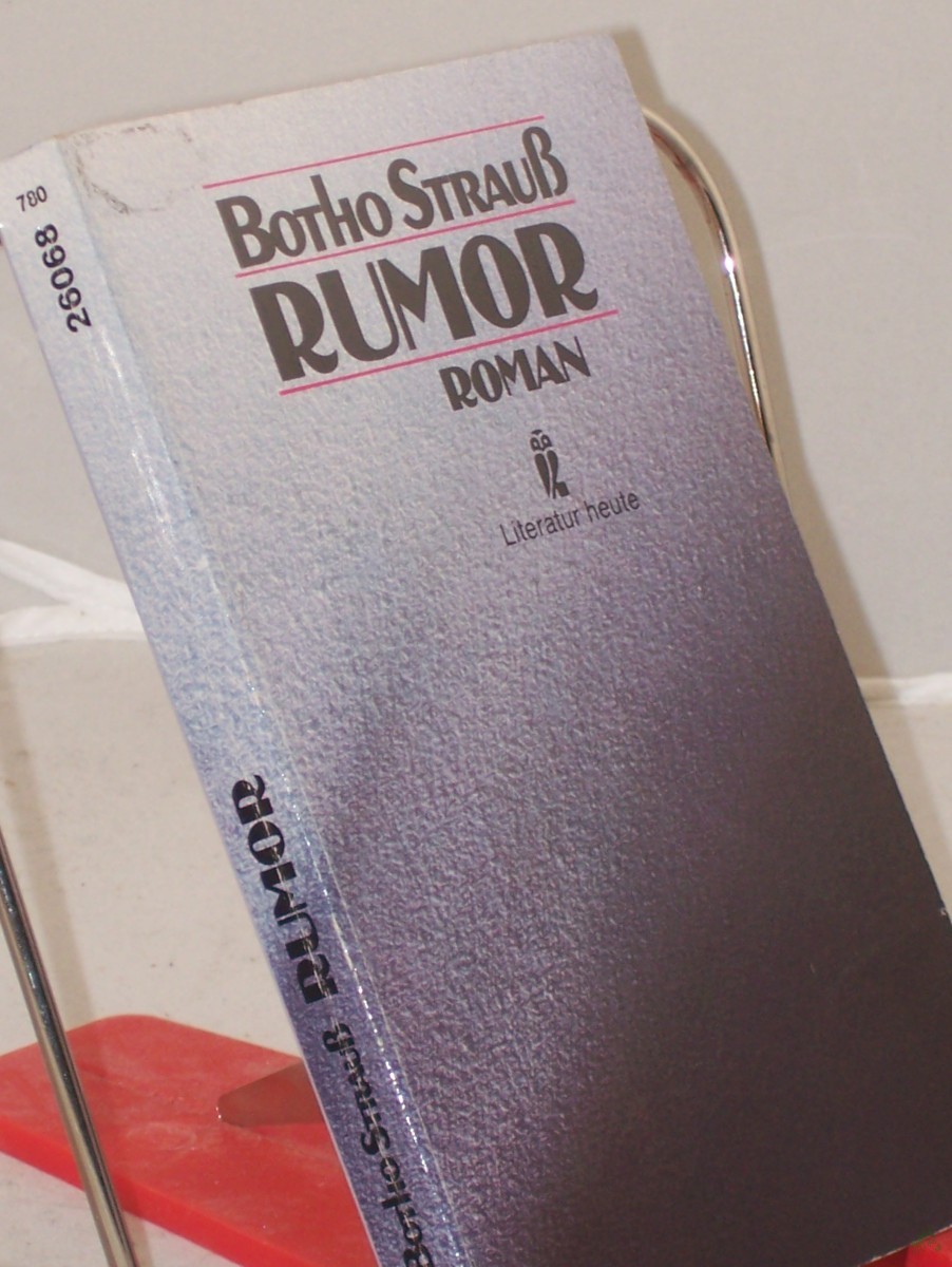 Product image 1 of the product “Rumor / Botho Strauss ”