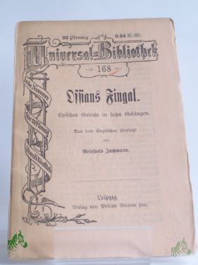 Artikelbild 1 des Artikels “Ossians Fingal, Reinhold Jachmann “