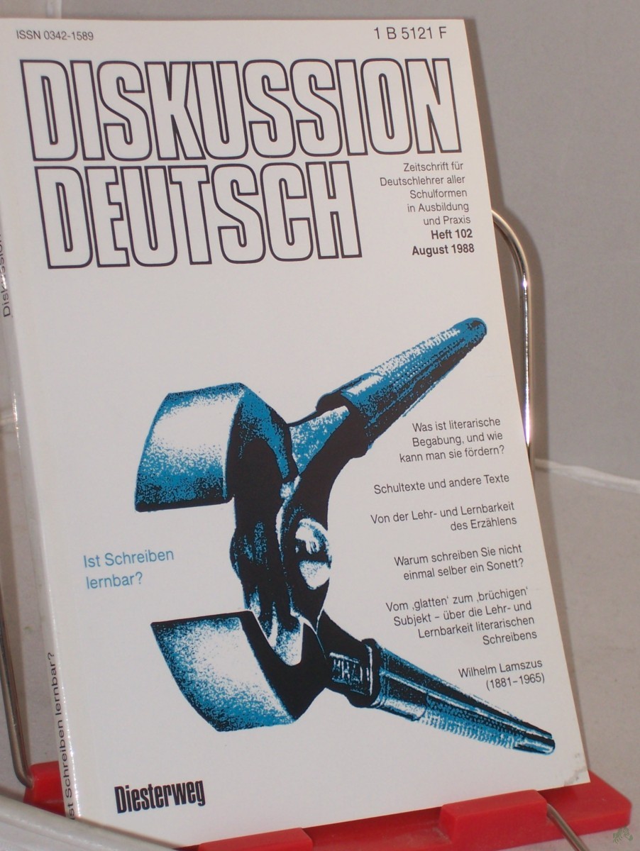 Artikelbild 1 des Artikels “8/1988, Ist Schreiben lernbar “
