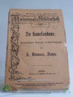 Product image 1 of the product “Die Cameliendame, A. Dumas, Sohn ”