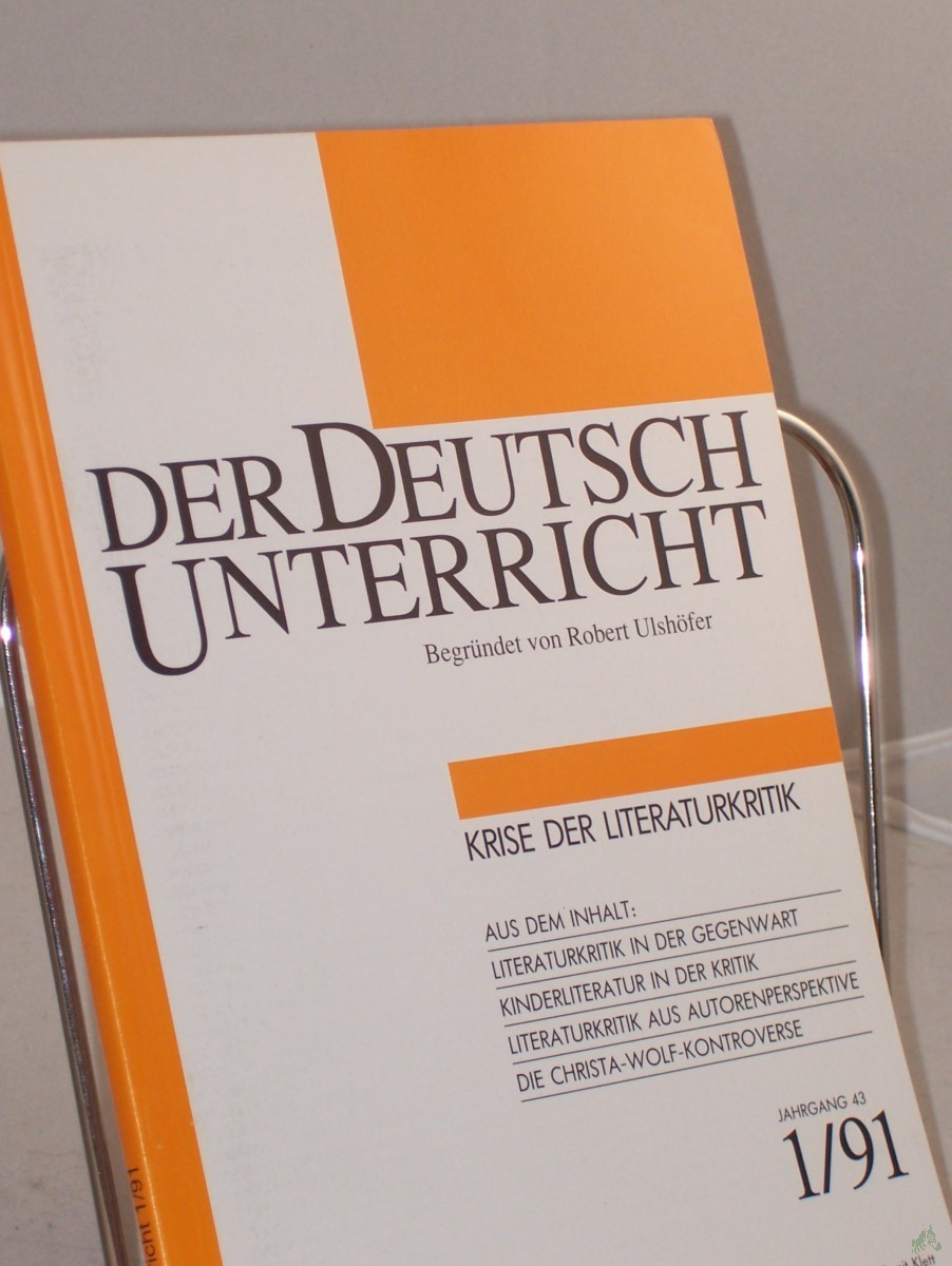 Artikelbild 1 des Artikels “1/1991, Krise der Literaturkritik “