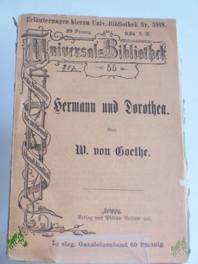 Product image 1 of the product “Hermann und Dorothea / Goethe ”