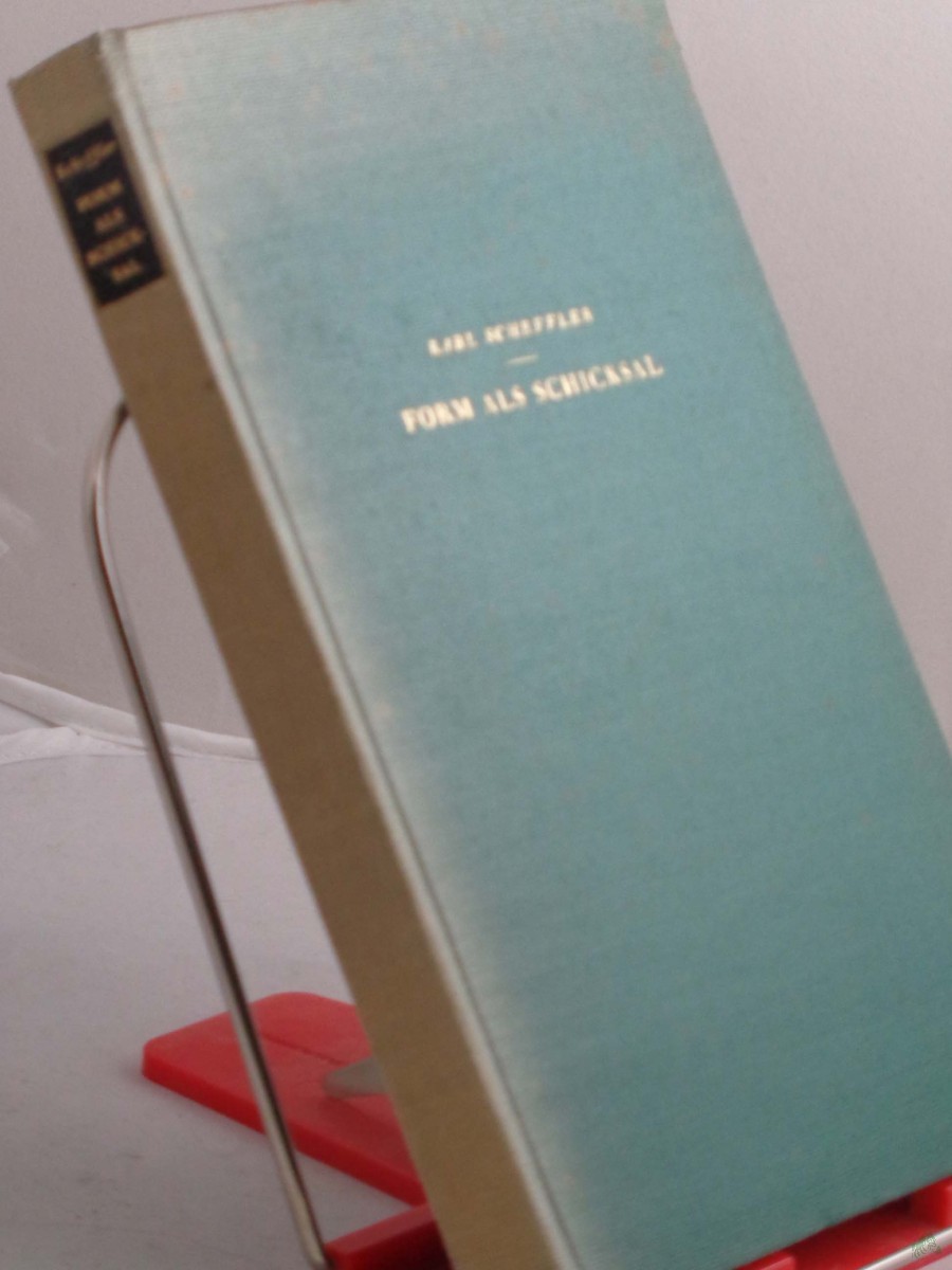 Product image 1 of the product “Form als Schicksal / Karl Scheffler ”