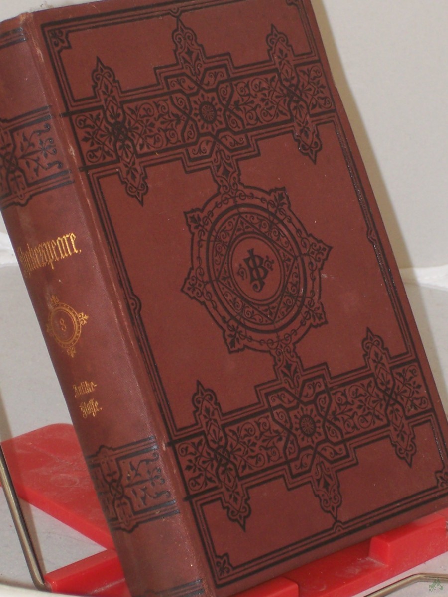 Artikelbild 1 des Artikels “Band 8 Shakespeare, William: Dramatische Werke Shakespeares dramatische Werke. -Übersetzt von Fr. Dingelstedt, Wilhelm Jordan, Ludwig Seeger, Karl Simrock und Heinrich Viehoff. Mit einem Einleitungsband von Rudolph Genee “