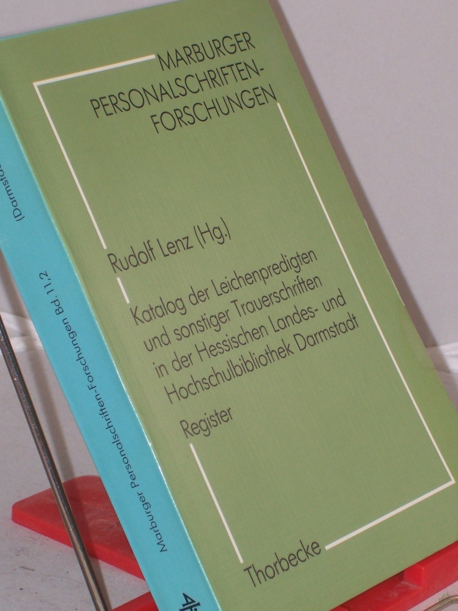 Artikelbild 1 des Artikels “Katalog der Leichenpredigten und sonstiger Trauerschriften in der Hessischen Landes- und Hochschulbibliothek Darmstadt. - “