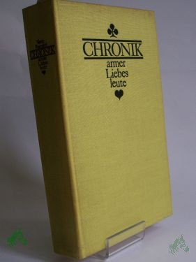 Product image 1 of the product “Chronik armer Liebesleute : autor. Übers. / Vasco Pratolini. Dt. v. Werner Jakob Buerkle ”