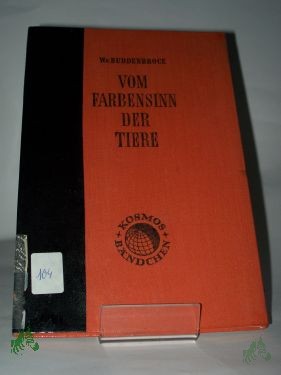 Product image 1 of the product “Vom Farbensinn der Tiere / W. von Buddenbrock ”