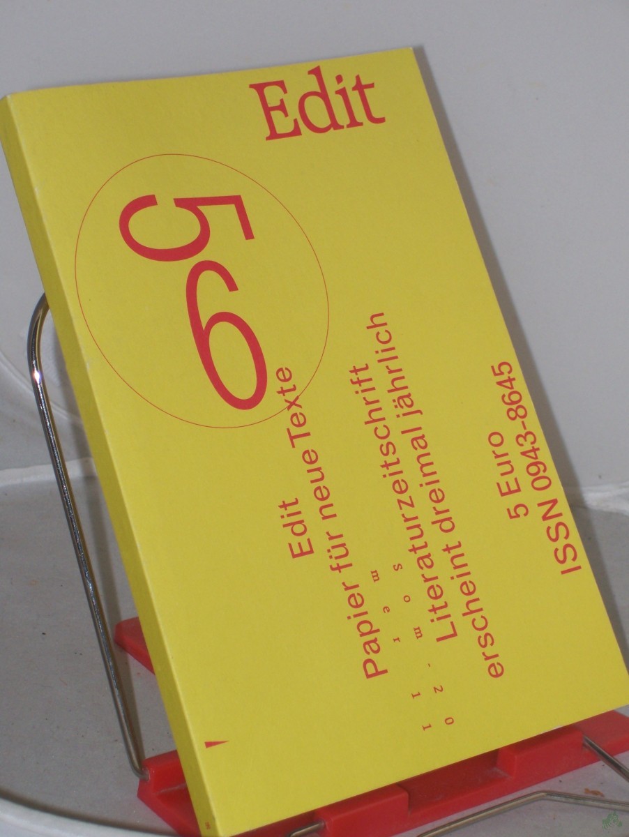 Artikelbild 1 des Artikels “Edit : Papier für neue Texte / hrsg. vom Literaturverein eDiT eFaU e.V. Zeitschrift/Serie “