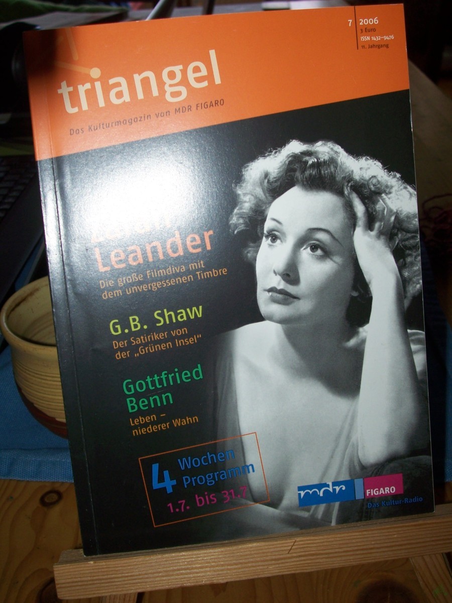Product image 1 of the product “Triangel 7/2006, Zarah Leander ”