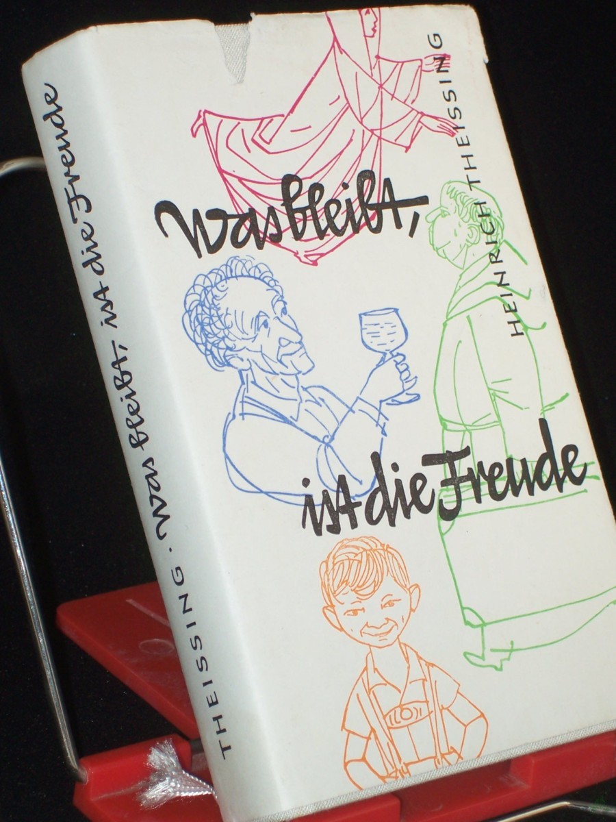 Product image 1 of the product “Was bleibt, ist die Freude : 63 ergötzl. Geschichten v. mehr oder weniger guten, aber fröhlichen Christenmenschen aus vielen frommen u. auch mäßig frommen Büchern zsgeschrieben / Heinrich Theissing. F. d. christ.-kath. Leser v. heute zugesc ”