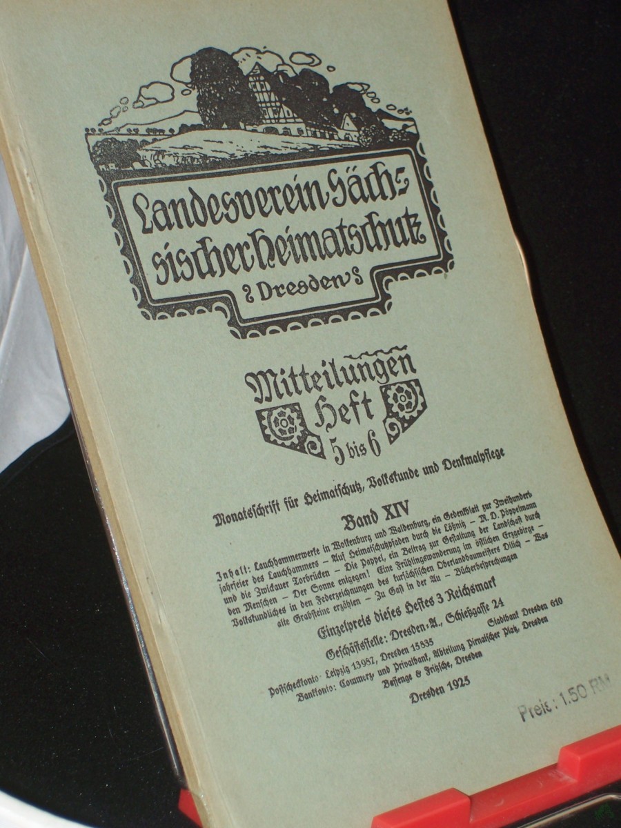 Artikelbild 1 des Artikels “Mitteilungen Heft 5-6; 1925 “