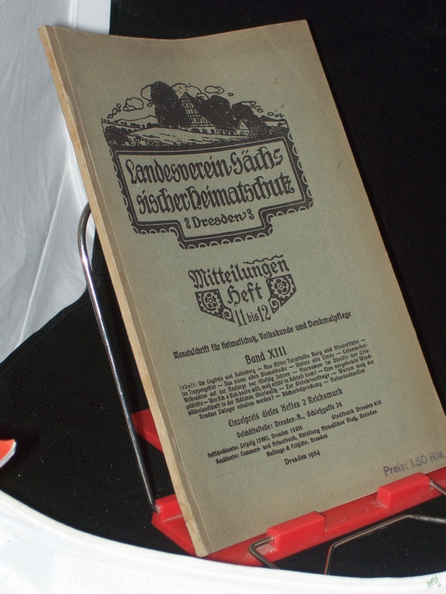 Product image 1 of the product “Mitteilungen Heft 11-12; 1924 ”