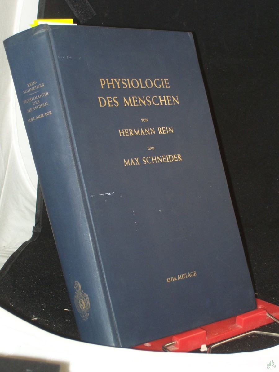 Artikelbild 1 des Artikels “Einführung in die Physiologie des Menschen / Hermann Rein. Hrsg. von Max Schneider “