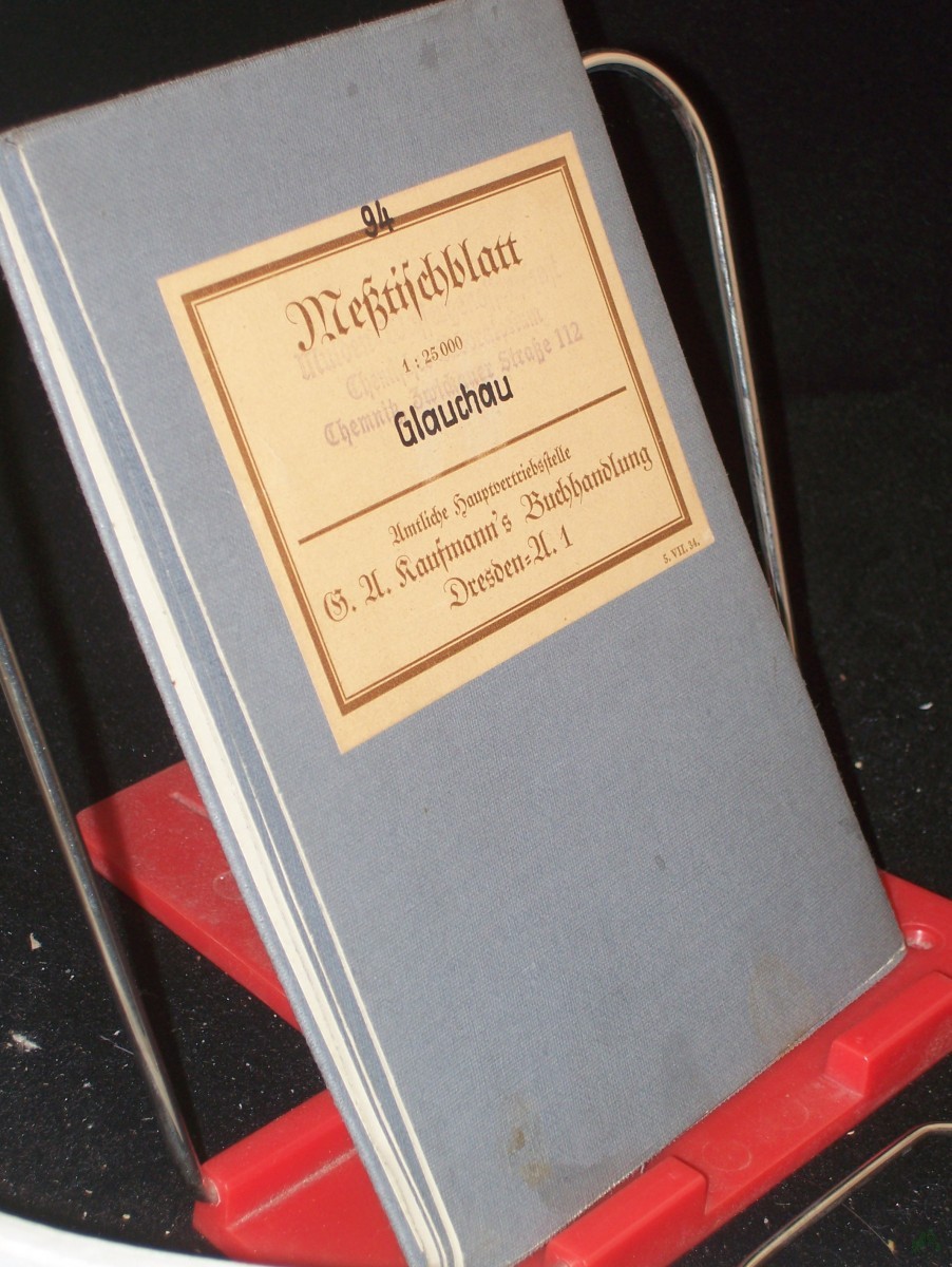 Artikelbild 1 des Artikels “Messtischblatt (Meßtischblatt) 1:25000, GLAUCHAU “