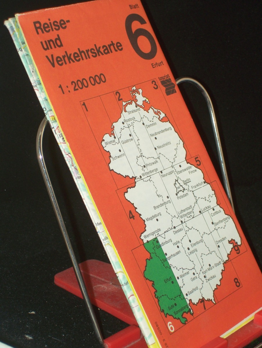 Artikelbild 1 des Artikels “Reise- und Verkehrskarte Blatt 6 Erfurt(1:200000) “