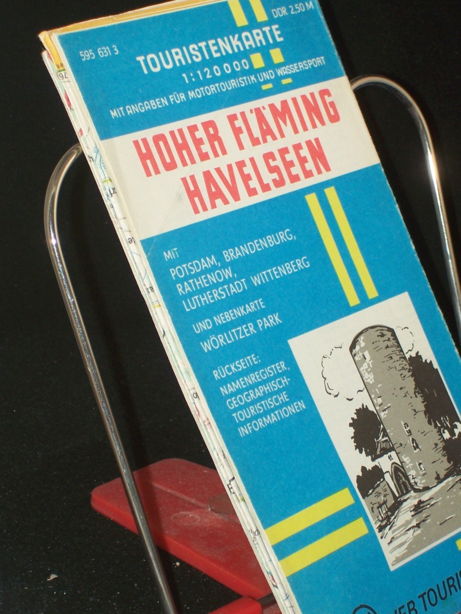 Product image 1 of the product “Hoher Fläming, Havelseen : mit Potsdam, Brandenburg, Rathenow, Lutherstadt Wittenberg u. Nebenkt. Wörlitzer Park ; Touristenkt. ; 1 : 120 000 ”