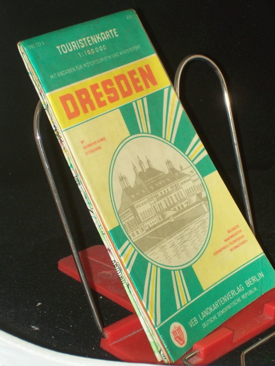 Artikelbild 1 des Artikels “Dresden mit Sächsischer Schweiz, Osterzgebirge : Touristenkt. mit Angaben für Motortouristik u. Wintersport ; 1 : 100000 “