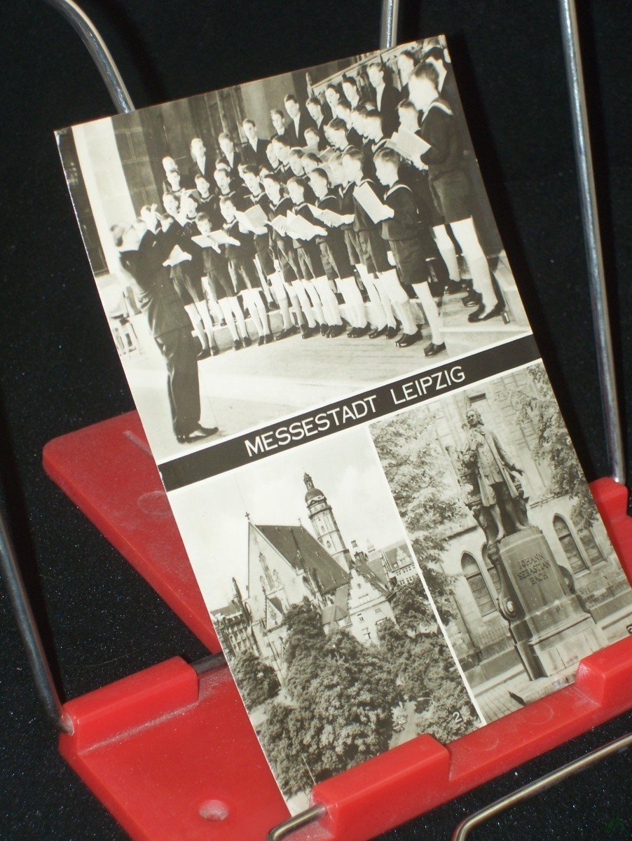 Product image 1 of the product “Messestadt Leipzig, Thomanerchor, Thomaskirche, Bachdenkmal vor der Thomaskirche ”