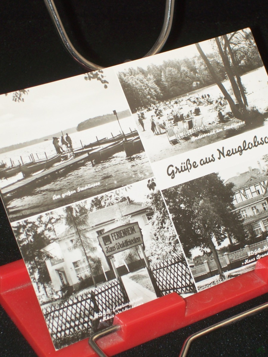 Artikelbild 1 des Artikels “Grüße aus Neuglobsow, Am großen Stechlinsee, Badestrand am Stechlinsee, FDGB Erholungsheim 