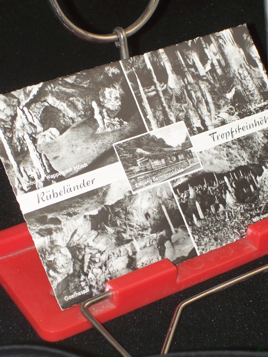 Artikelbild 1 des Artikels “Rübeländer Tropfsteinhöhlen, Hamburger Wappen mit Mönch, Säulenhalle, Goethesaal, Märchenwald und Bärenfriedhof “