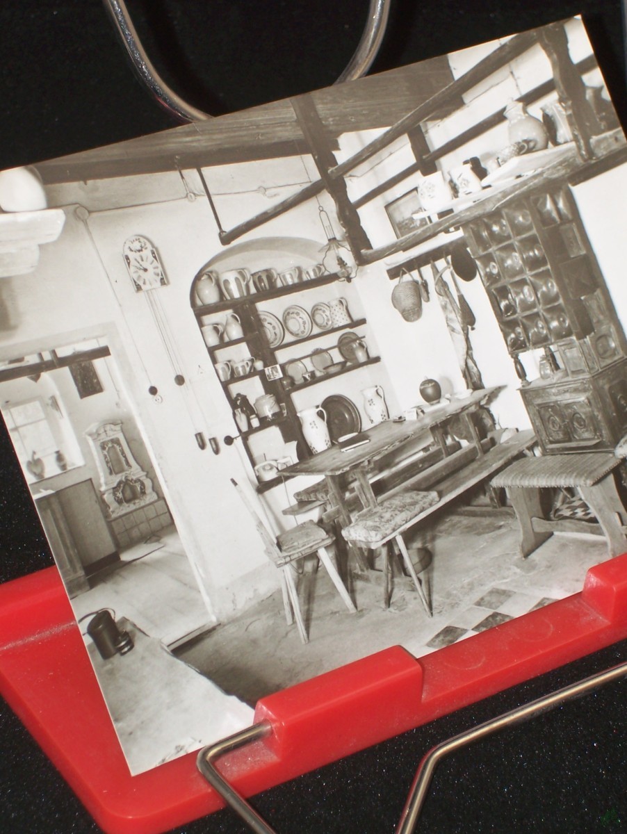 Product image 1 of the product “Kohren-Salis, Kreis Geithain, Töpfermuseum, Töpferwerkstatt mit Wohnecke, 1972, Foto Kühn ”