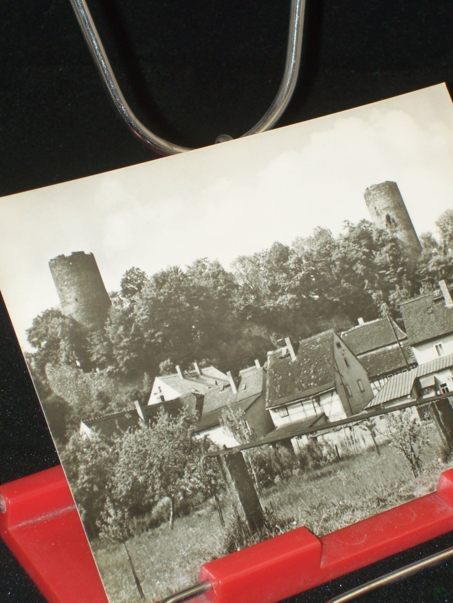 Artikelbild 1 des Artikels “Kohren-Salis, Kreis Geithain, Teilansicht mit Burgruine, Foto: W. Lange “