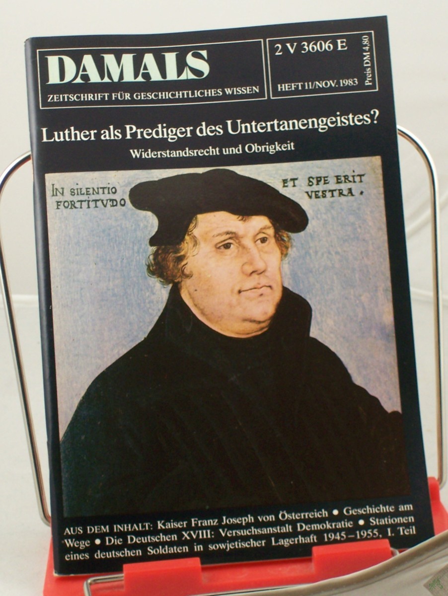 Product image 1 of the product “11/1983, Luther als Prediger des Untertanengeistes? ”
