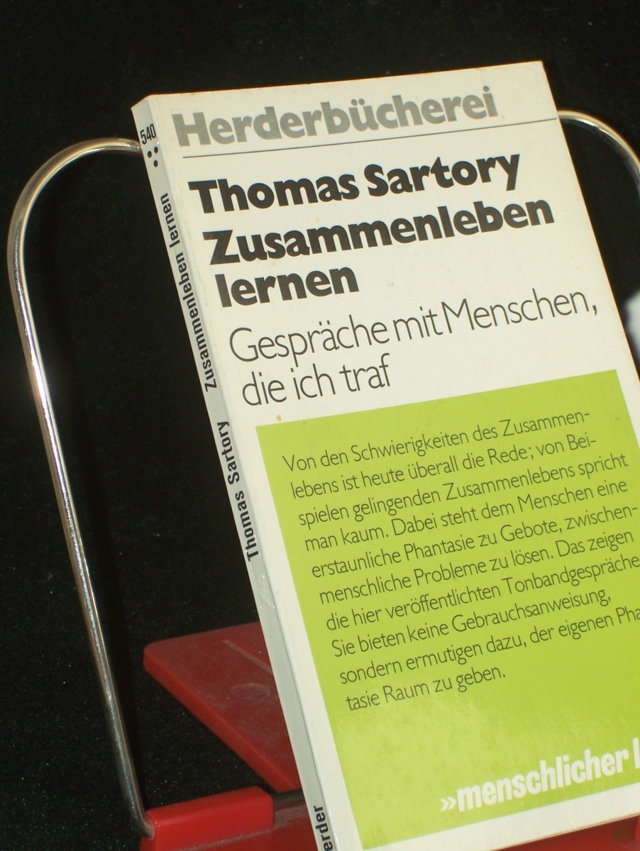 Artikelbild 1 des Artikels “Zusammenleben lernen : Gespräche mit Menschen, die ich traf / Thomas Sartory “