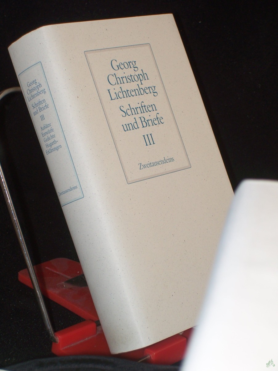 Artikelbild 1 des Artikels “Schriften und Briefe, Kommentar zu Band III “
