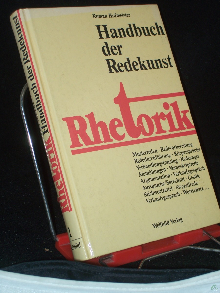 Artikelbild 1 des Artikels “Handbuch der Redekunst : Rhetorik / Roman Hofmeister, 2 Bände “